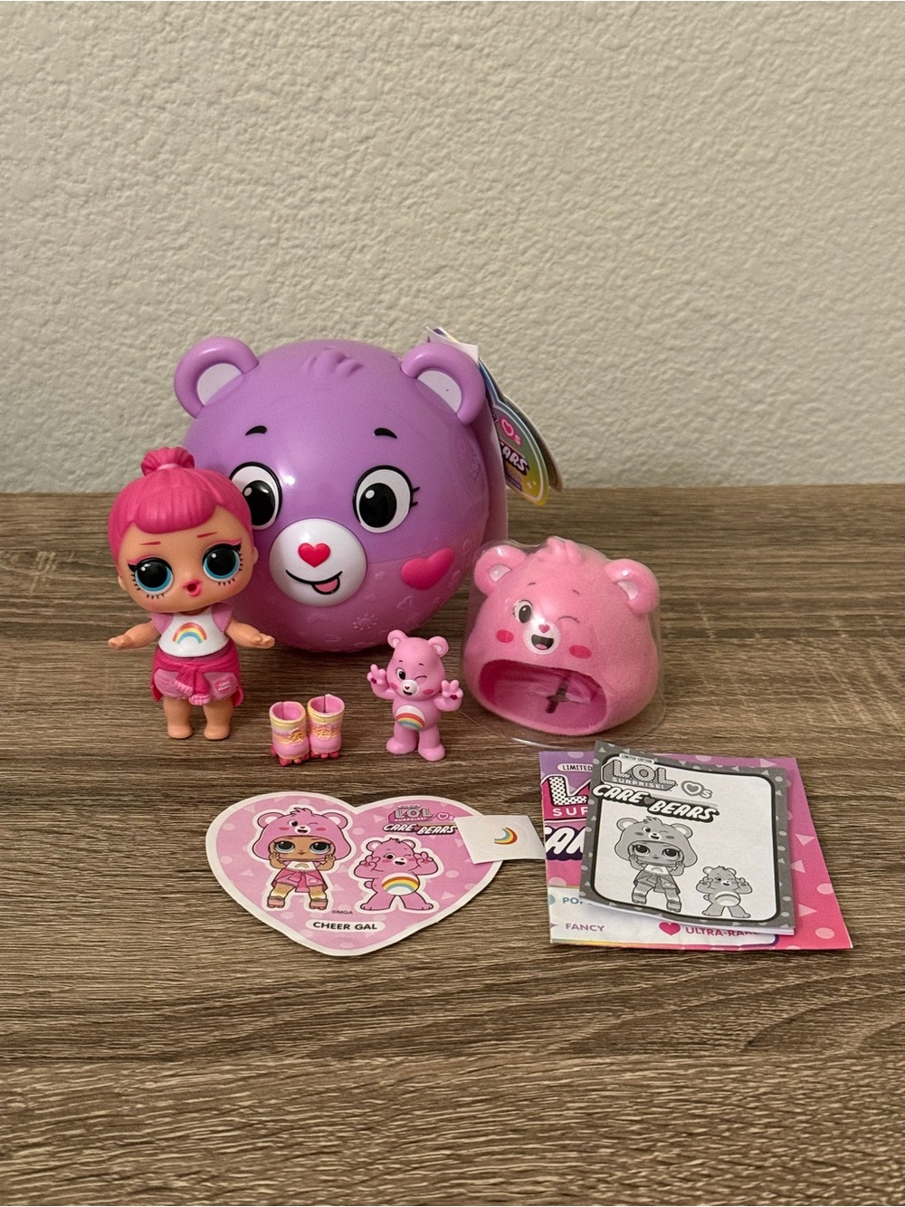 LOL Surprise! Loves Care Bears Tots ~Rare Cheer Gal Doll